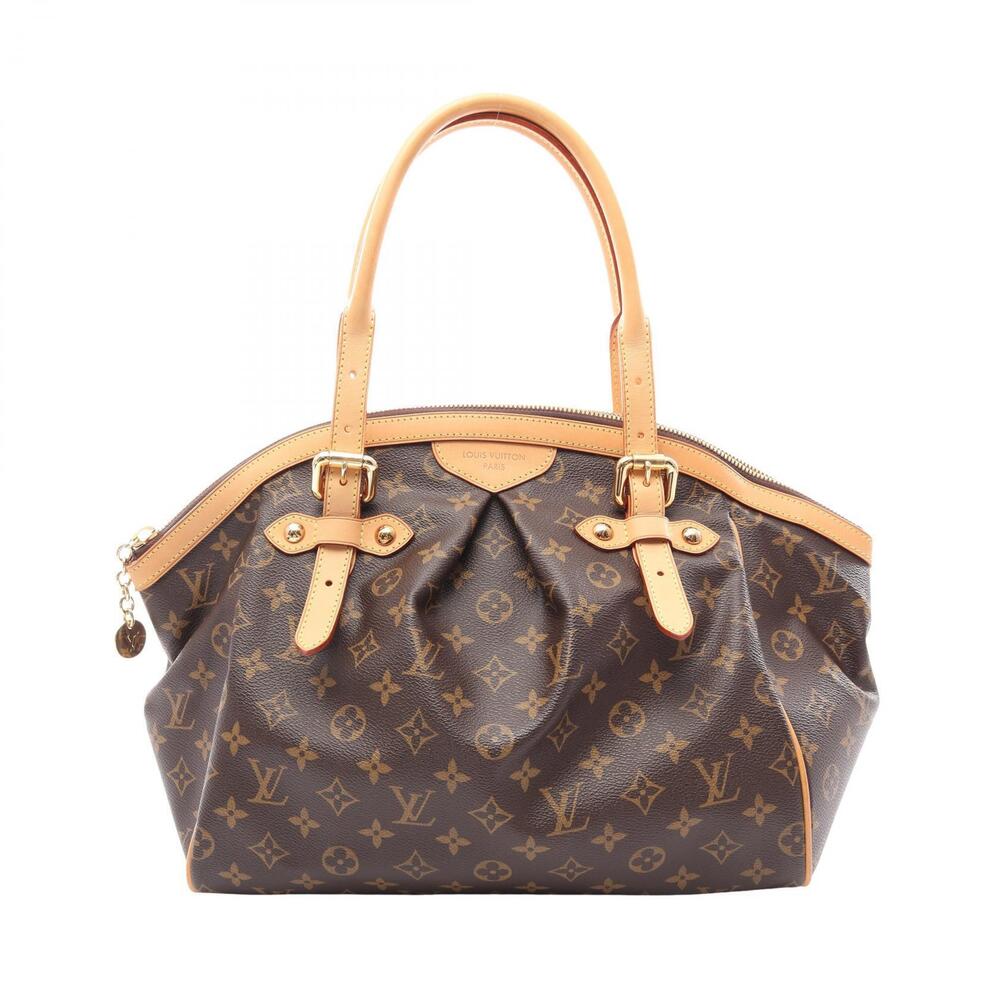 Louis Vuitton Tivoli Top Handle Bag Canvas Leather Monogram Brown